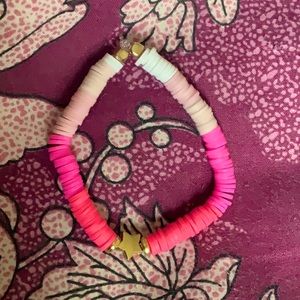 Home made pink sunset bracelet